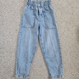 Zara lightblue paperbag jeans